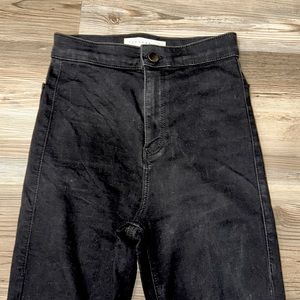 Top Shop Joni W26/ 66CM to fit L32/ 81CM high waisted black skinny jeans